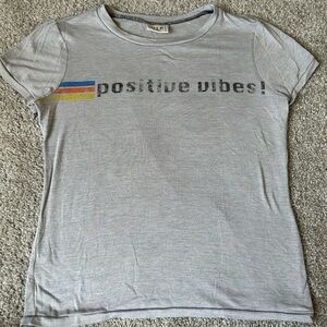 h.i.p. Gray Positive Vibes Tee